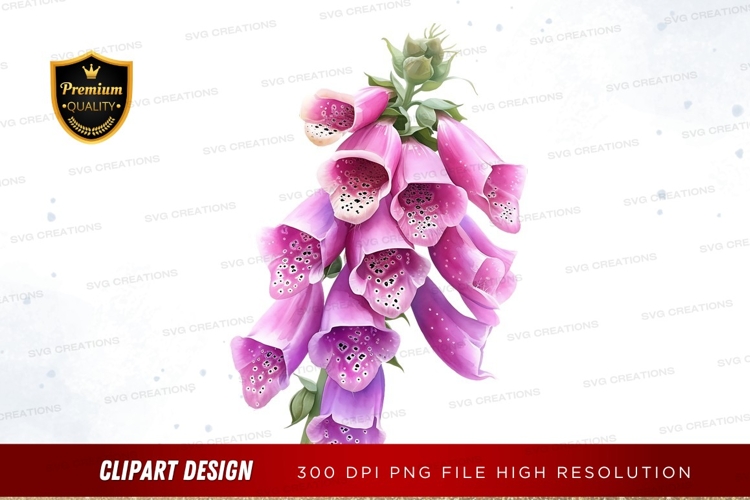 Pink Flowers Clipart Image 9