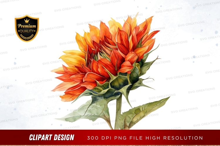 Sunflower Clipart Png Image 4