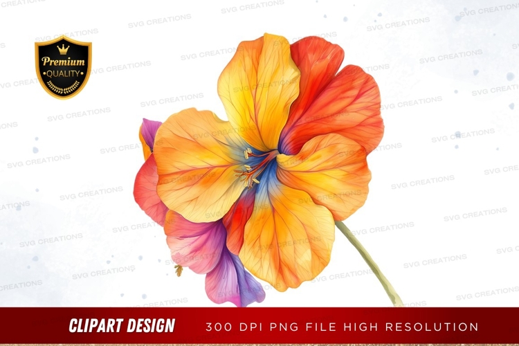 Purple Flower Clipart Image 20