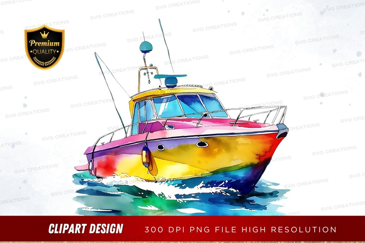 Colorful fishing boat