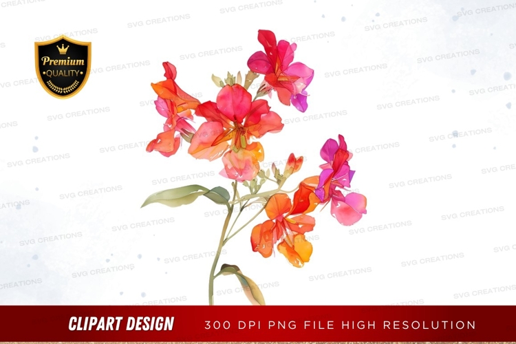 Transparent Background Flower Clipart Image 8
