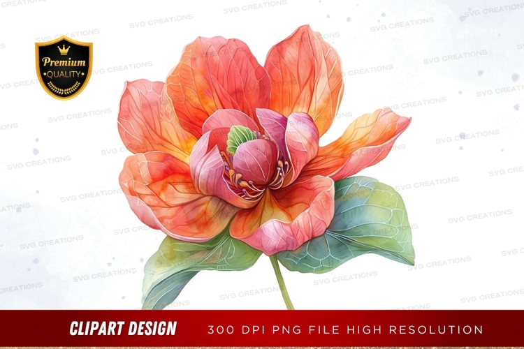 Transparent Background Flower Clipart Image 3