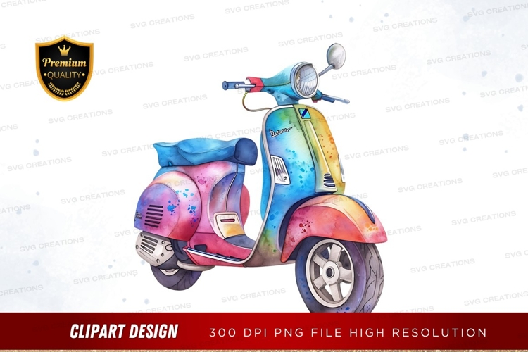Scooter Clipart Image 5
