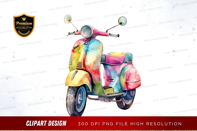 Scooter Clipart Image 4