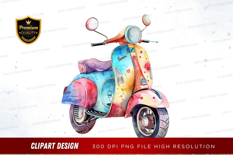 Scooter Clipart Image 3