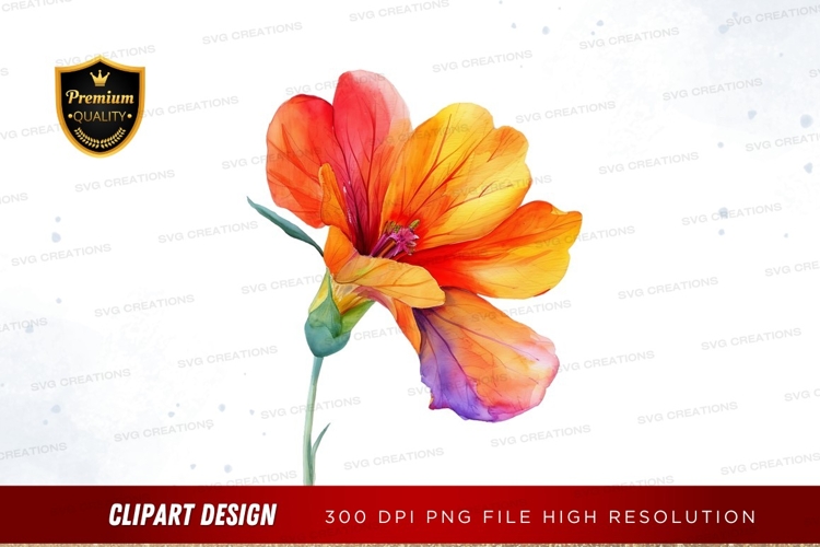 Purple Flower Clipart Image 15