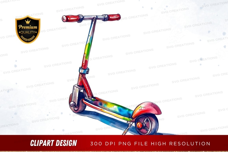 Scooter Clipart Image 24