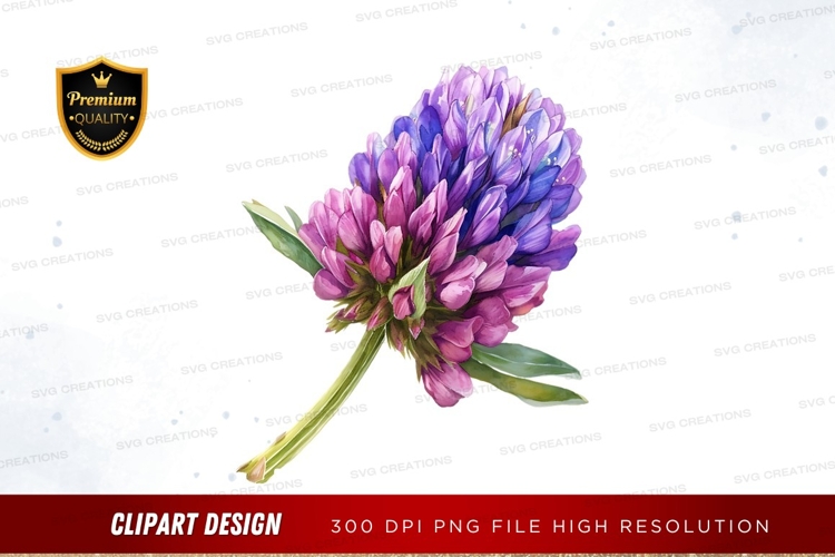 Purple Flower Clipart