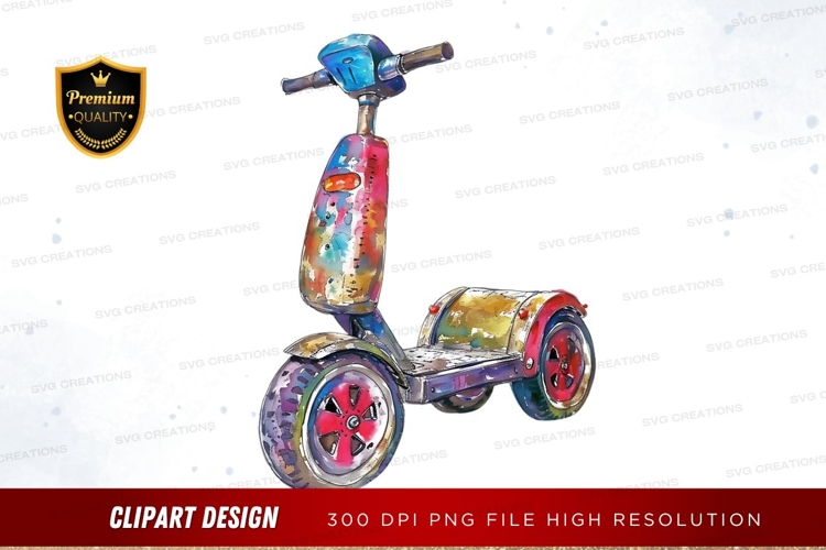 Scooter Clipart Image 16
