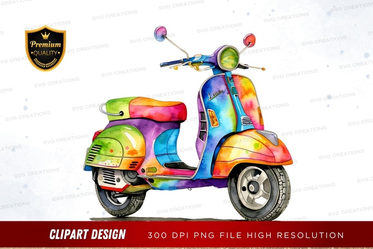 Scooter Clipart Image 14