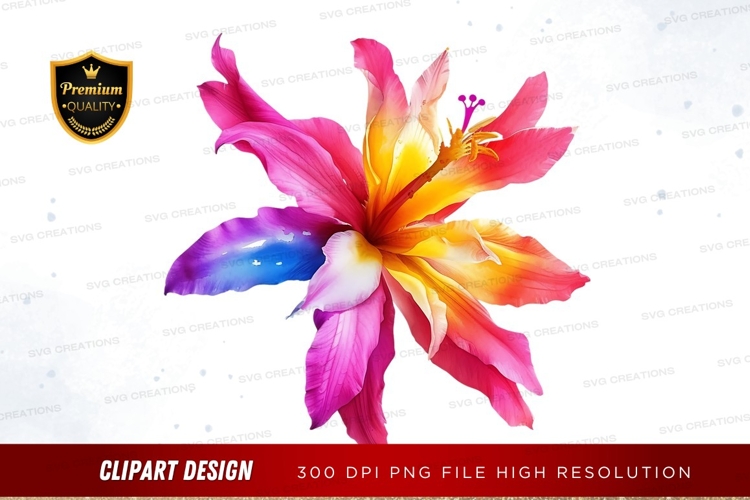 Purple Flower Clipart Image 13