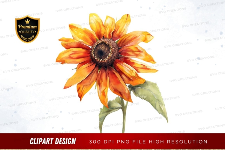 Sunflower Clipart Image 3
