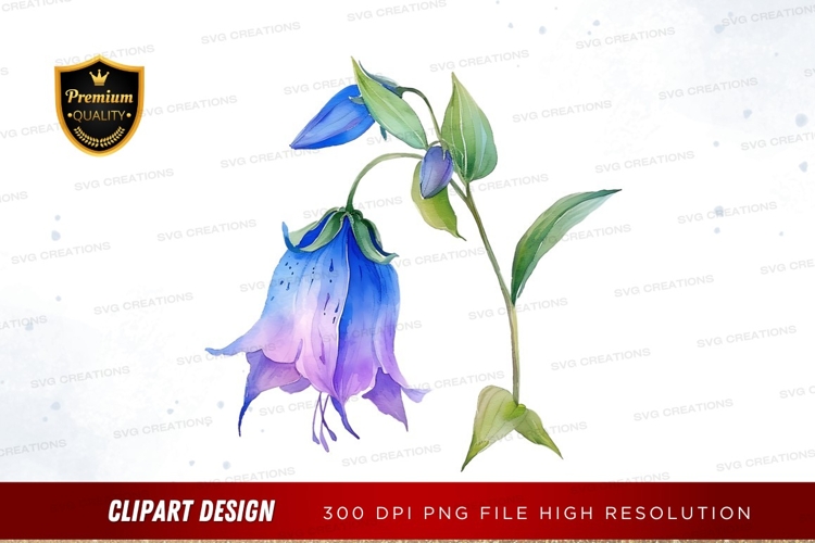 Purple Flower Clipart Image 18