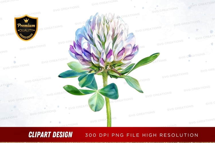 Purple Flower Clipart Image 21