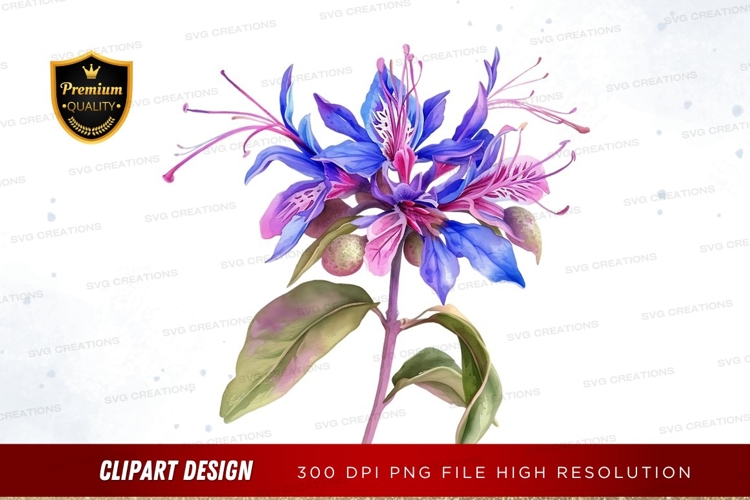 Blue Flower Clipart Image 15