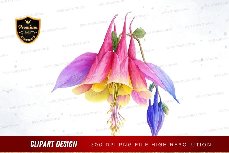 Purple Flower Clipart Image 17