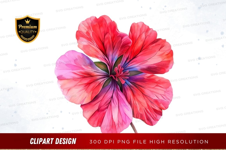 Purple Flower Clipart Image 16