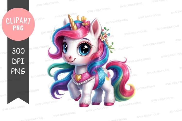 Magical unicorn clipart png