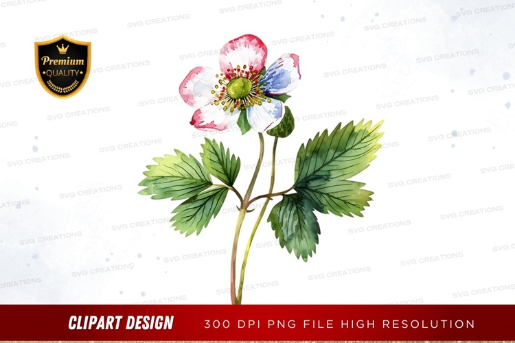 Blue Flower Clipart Image 14