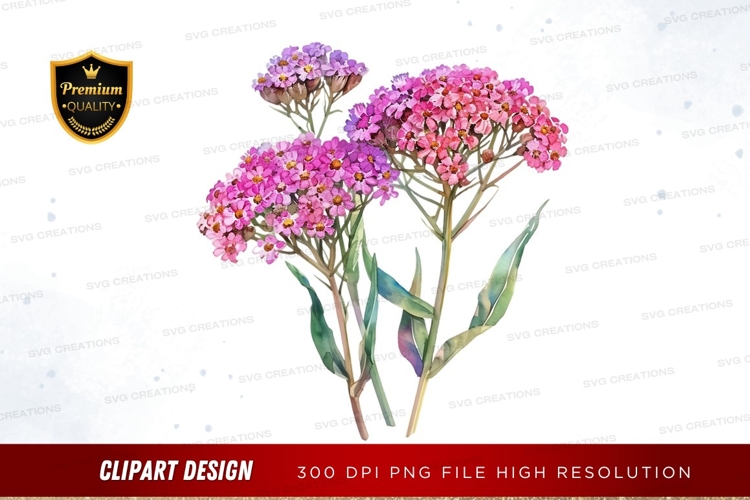 Purple Flowers Clipart Image 20