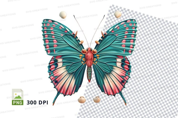 Colorful butterfly clipart png