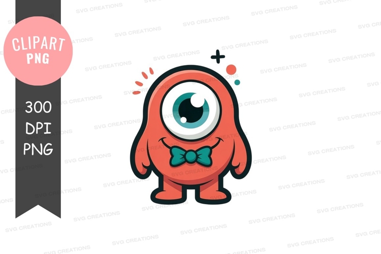 Whimsical monster clipart png