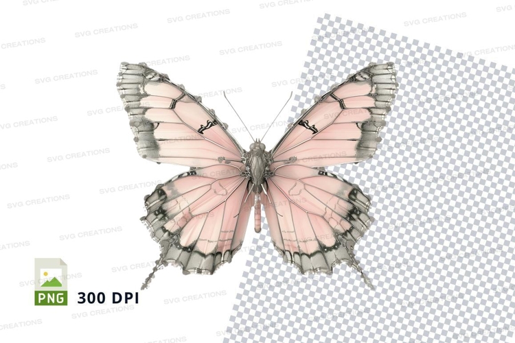 Pink Butterfly Clipart Image 8