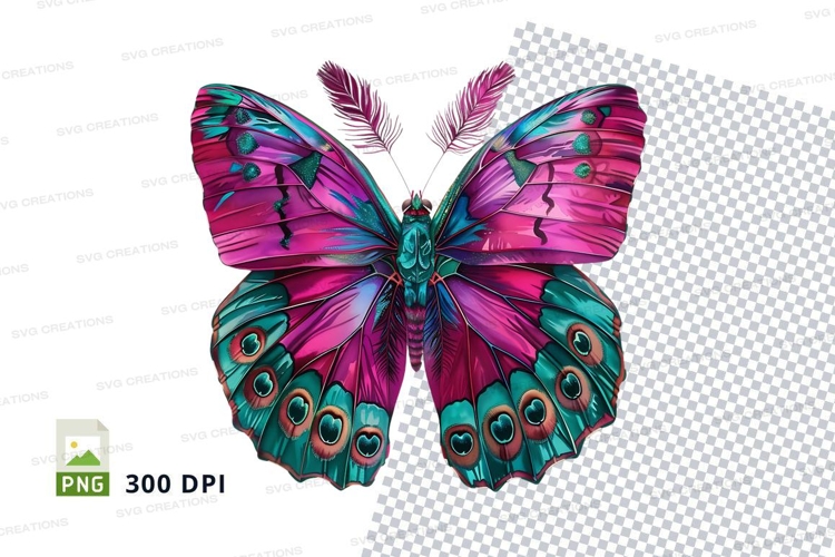 Colorful butterfly clipart png