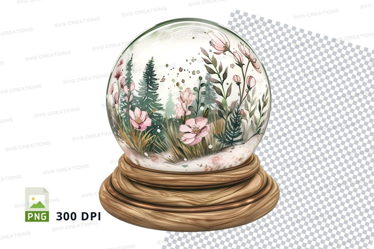 Enchanted forest snow globe