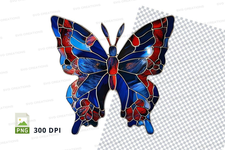 Stained glass butterfly