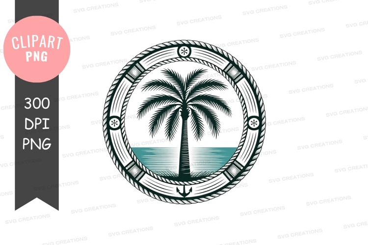 Beach Palm Tree Clipart Image 3