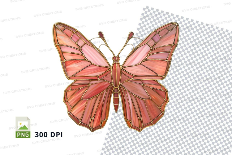 Stained glass butterfly