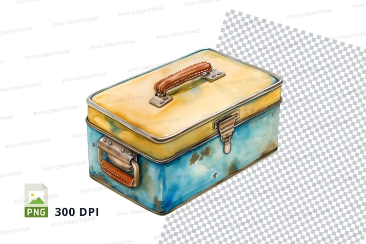 Vintage suitcase clipart png