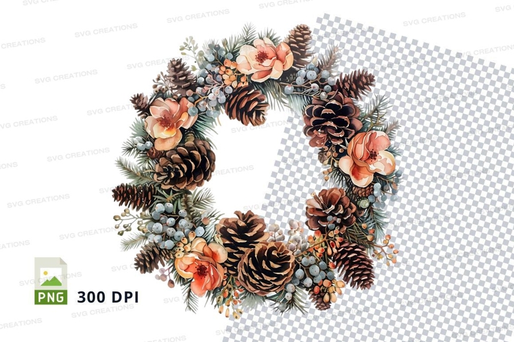 Floral Wreath Clipart Image 20