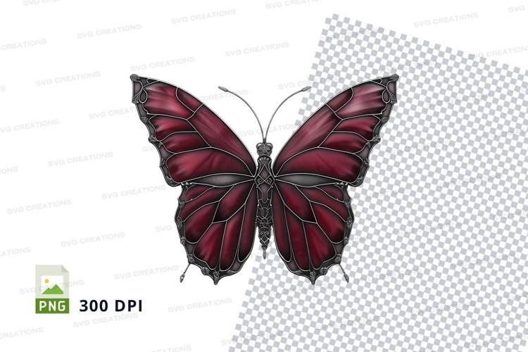 Stained glass butterfly