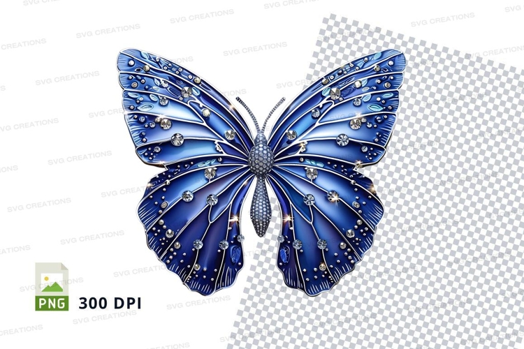 Blue Butterfly Clipart Image 13