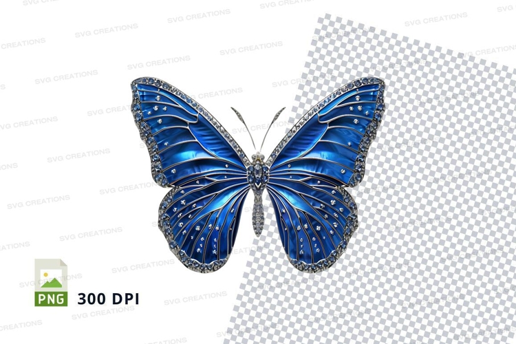 Blue butterfly clipart png