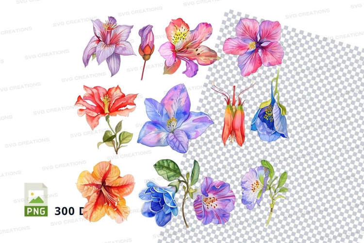 Purple Flower Clipart Image 11