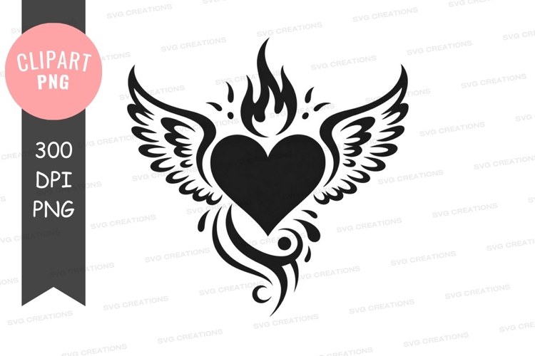 White Heart Clipart Image 18