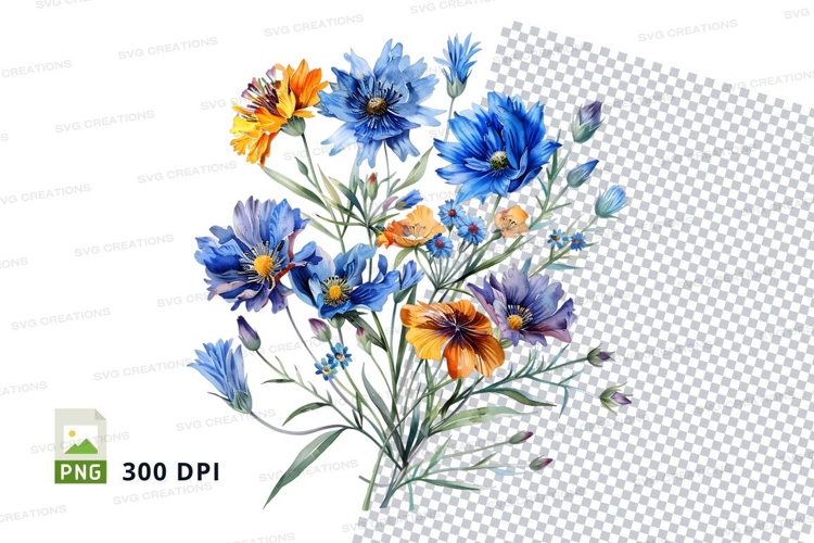 Vibrant wildflower bouquet