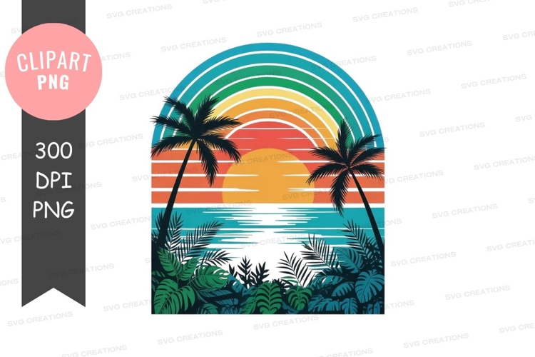 Palm Trees Clipart Image 4
