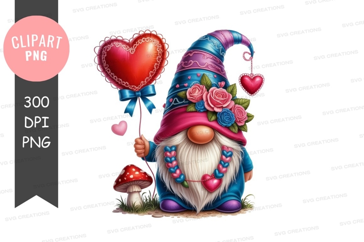 Valentines gnome png