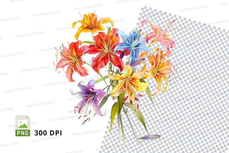 Bouquet Of Flowers Clipart Image 3