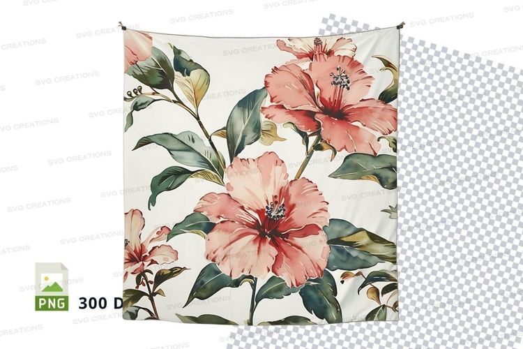 Pink Flowers Clipart Image 8