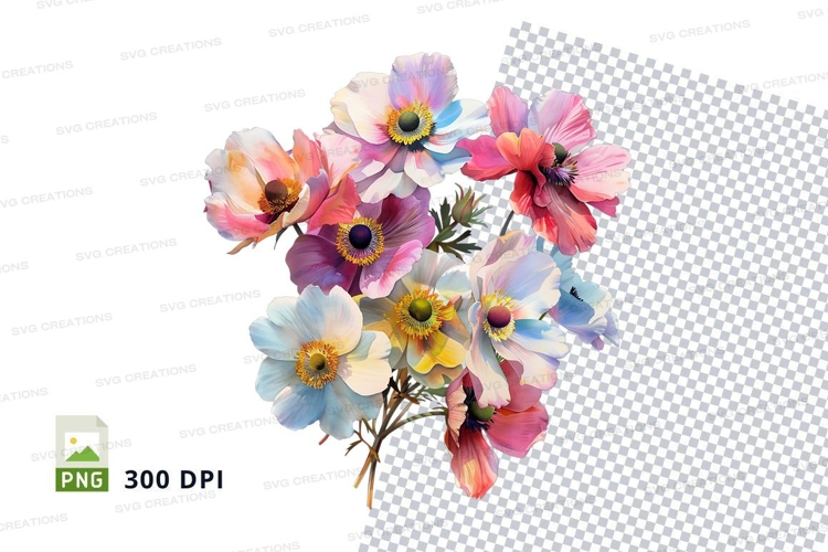 Bouquet Of Flowers Clipart Image 6