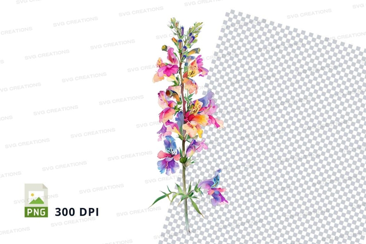 Purple Flower Clipart Image 2