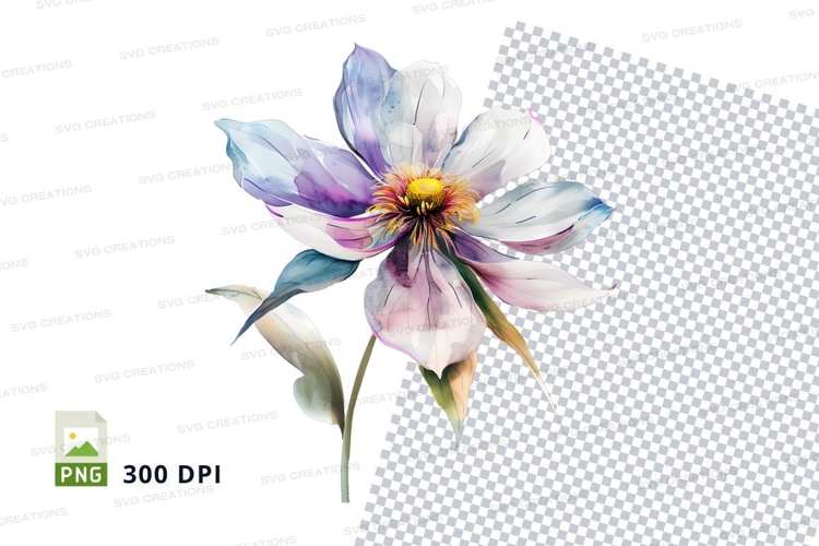 Purple Flower Clipart