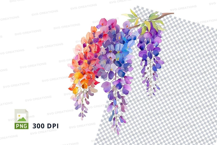 Purple Flowers Clipart Image 19