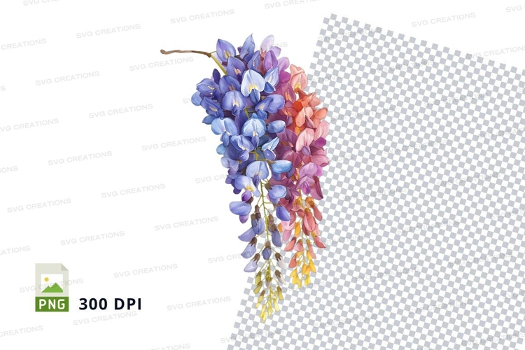 Purple Flowers Clipart Image 16