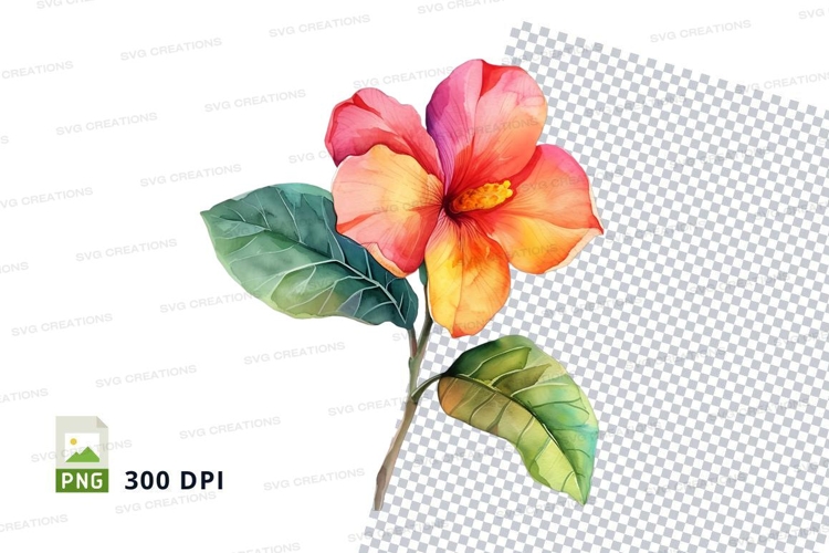 Vibrant tropical flower clipart png